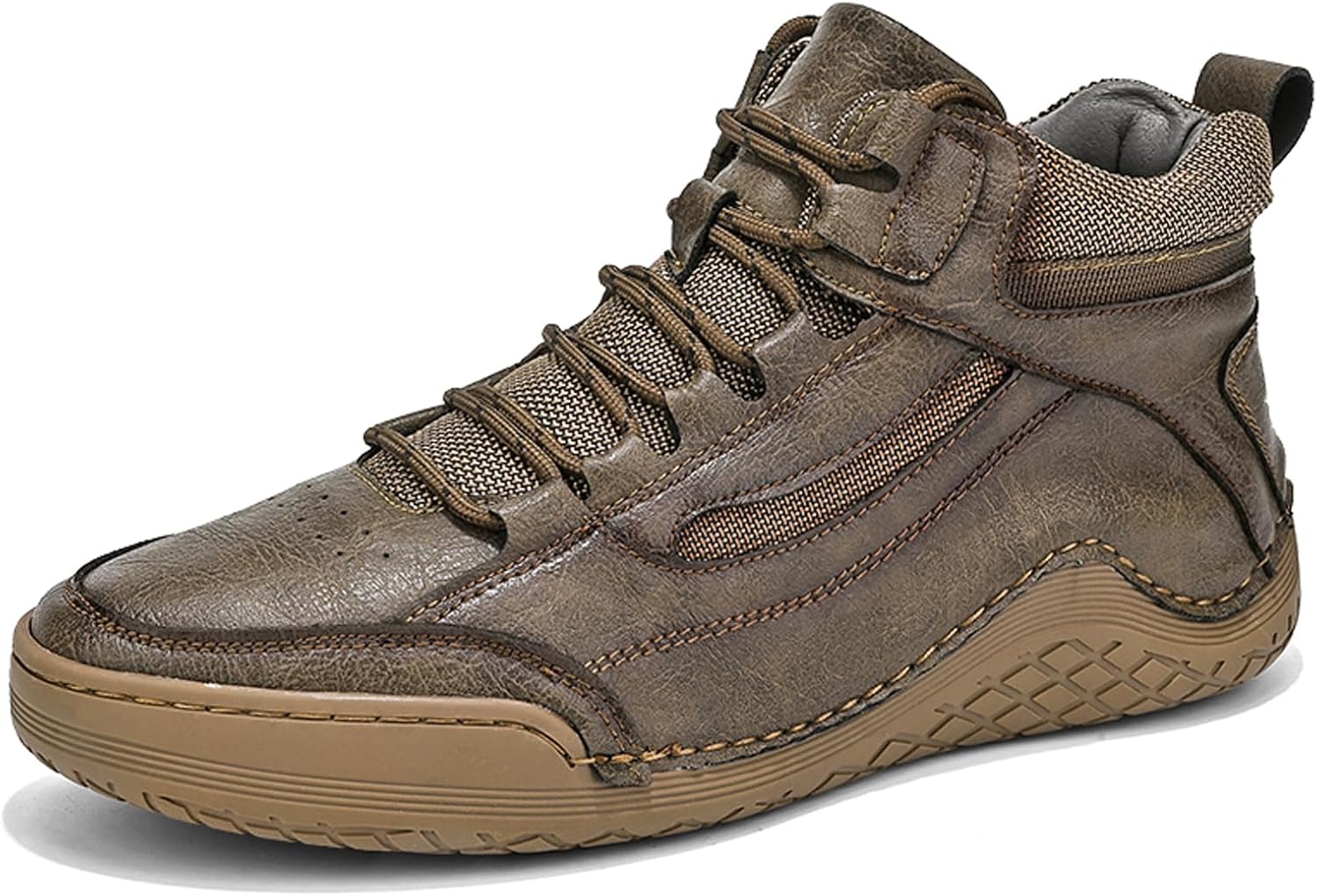 Мужские зимние ботинки KCTRFSJ из кожи с шнуровкой, комфортные теплые повседневные высокие рабочие ботинки, легкие уличные походные ботинки с противоскользящей подошвой, Brown
Мужские зимние ботинки KCTRFSJ из кожи с шнуровкой, комфортные теплые повседневные высокие рабочие ботинки, легкие уличные походные ботинки с противоскользящей подошвой, Brown