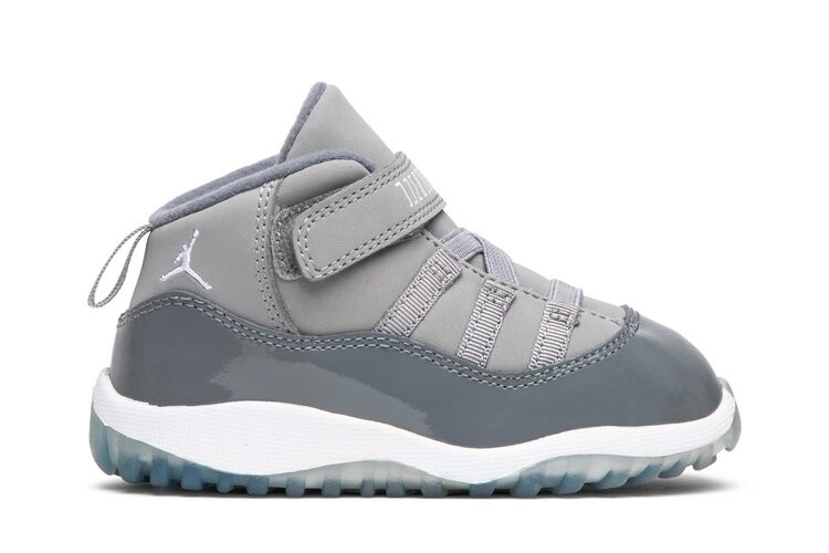 Кроссовки Air Jordan Jordan 11 Retro Toddler 'Cool Grey', серый
Кроссовки Air Jordan Jordan 11 Retro Toddler 'Cool Grey', серый