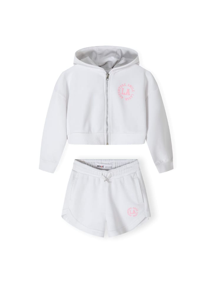 Тренировочная куртка Minoti, белый 
Тренировочная куртка Minoti, белый