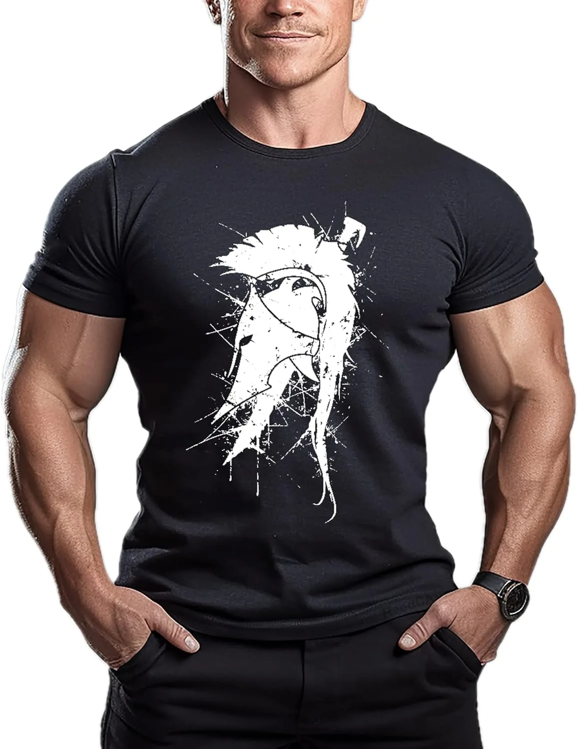 Футболка Spartan Helmet для мужчин, хлопковая с коротким рукавом для тренировок ReedCA
Футболка Spartan Helmet для мужчин, хлопковая с коротким рукавом для тренировок ReedCA