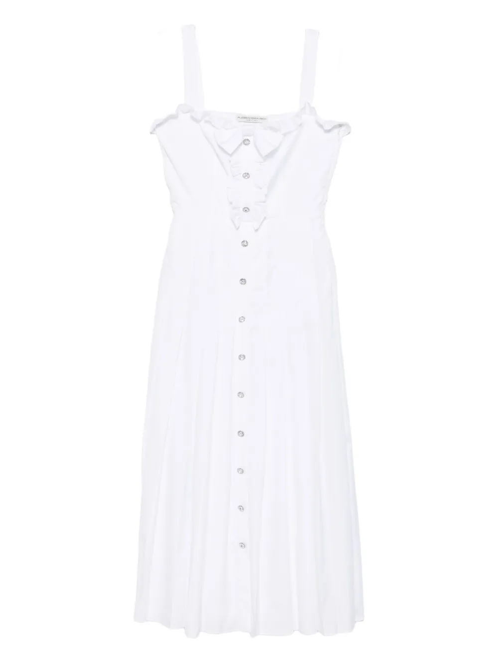 Платье миди на пуговицах Alessandra Rich, белый
Платье миди на пуговицах Alessandra Rich, белый
