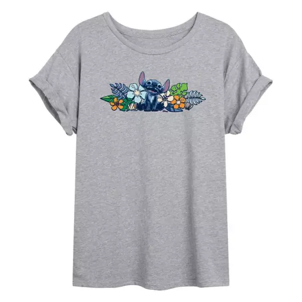 Футболка большого размера с цветами от Лило и Стич для юниоров Disney, серый
Футболка большого размера с цветами от Лило и Стич для юниоров Disney, серый