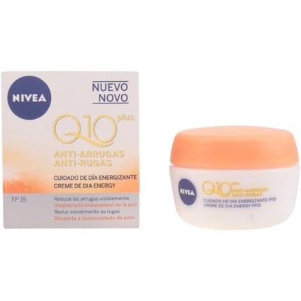 Q10 Plus бодрящий дневной крем против морщин Spf15 50 мл, Nivea 
Q10 Plus бодрящий дневной крем против морщин Spf15 50 мл, Nivea