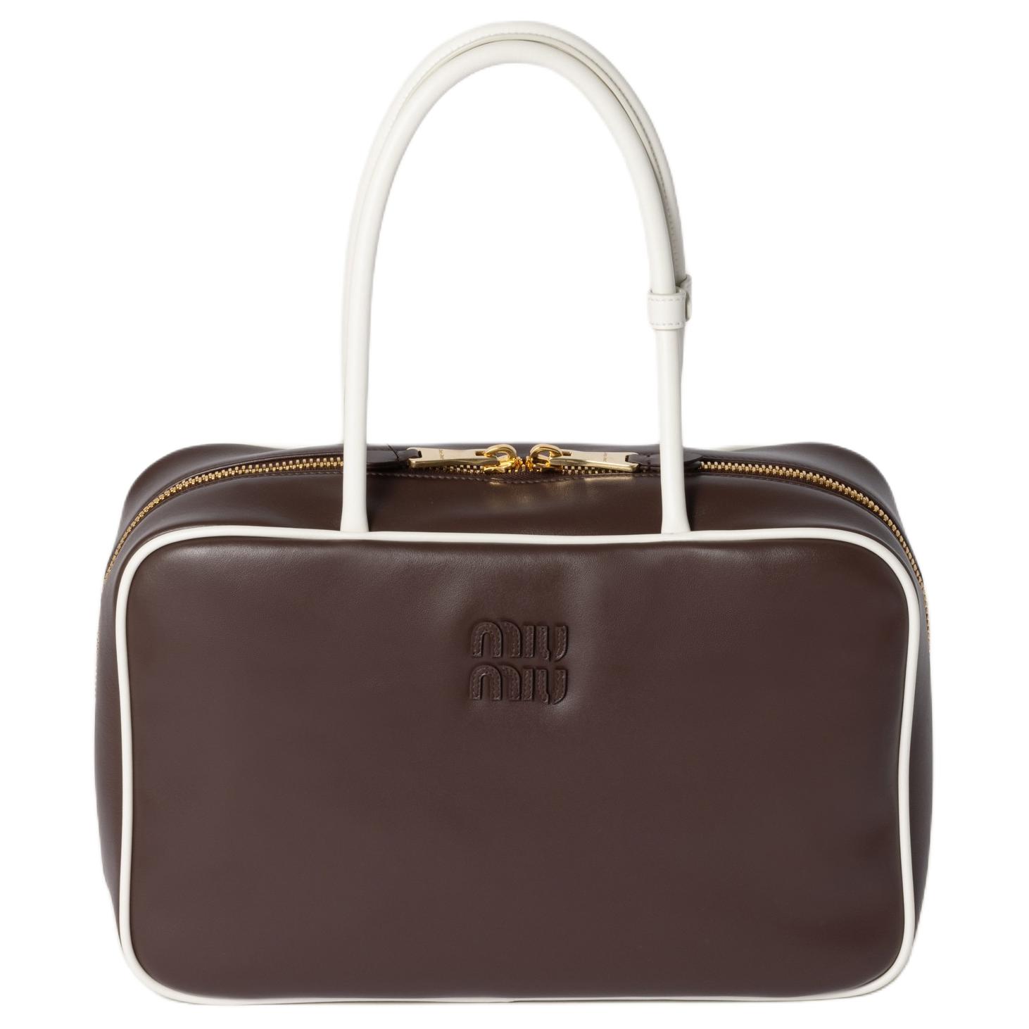 MIU MIU Кожаная женская сумка Брайарвуд и белая
MIU MIU Кожаная женская сумка Брайарвуд и белая