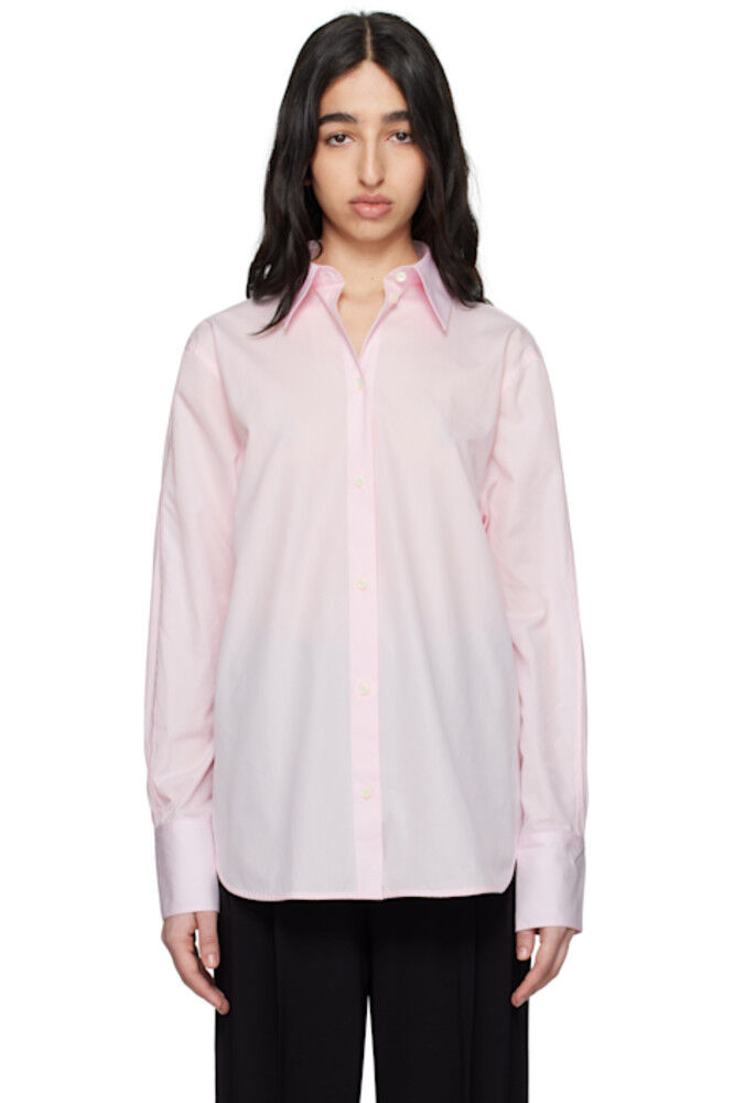 Розовая рубашка из поплина с рукавами-кимоно TOTEME 
Розовая рубашка из поплина с рукавами-кимоно TOTEME
