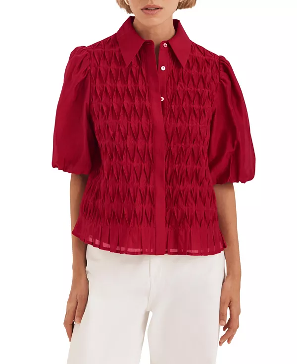 Женская рубашка-рубашка с пышными рукавами Mint Velvet, красный
Женская рубашка-рубашка с пышными рукавами Mint Velvet, красный