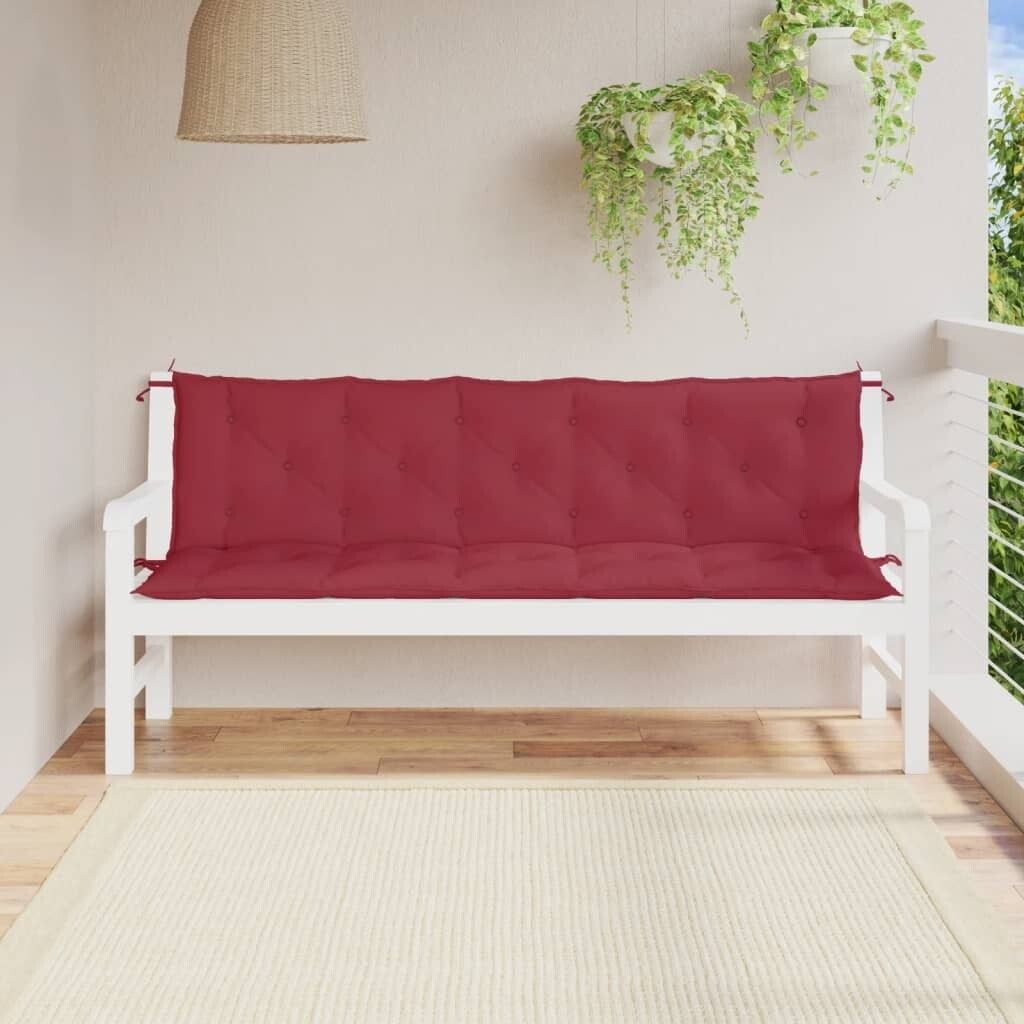 Подушки для садовой скамейки Ankonbej, 2 шт., винно-красные, 180x50x7 см, ткань Оксфорд
Подушки для садовой скамейки Ankonbej, 2 шт., винно-красные, 180x50x7 см, ткань Оксфорд