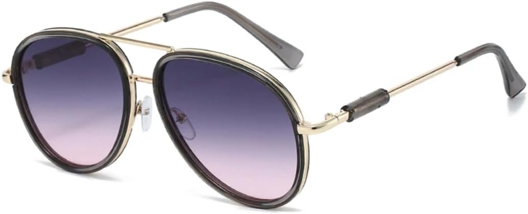 Модные мужские солнцезащитные очки с двойной перемычкой, солнцезащитные очки UV400 в винтажном стиле с градиентным зеркальным покрытием, женские солнцезащитные очки в тренде TKKTLLT, Grey Grey Pink
Модные мужские солнцезащитные очки с двойной перемычкой, солнцезащитные очки UV400 в винтажном стиле с градиентным зеркальным покрытием, женские солнцезащитные очки в тренде TKKTLLT, Grey Grey Pink