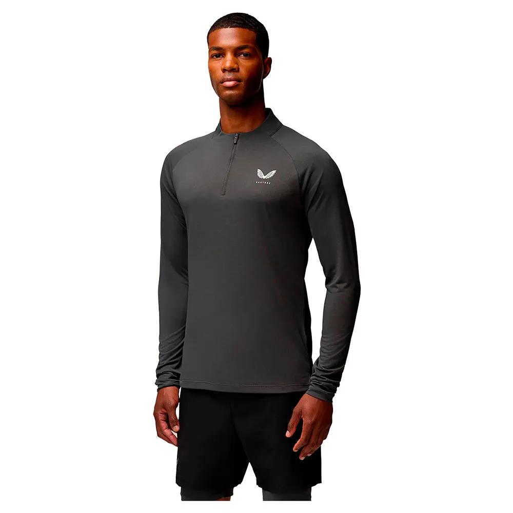 Лонгслив Castore Flow Breathable half zip, серый 
Лонгслив Castore Flow Breathable half zip, серый