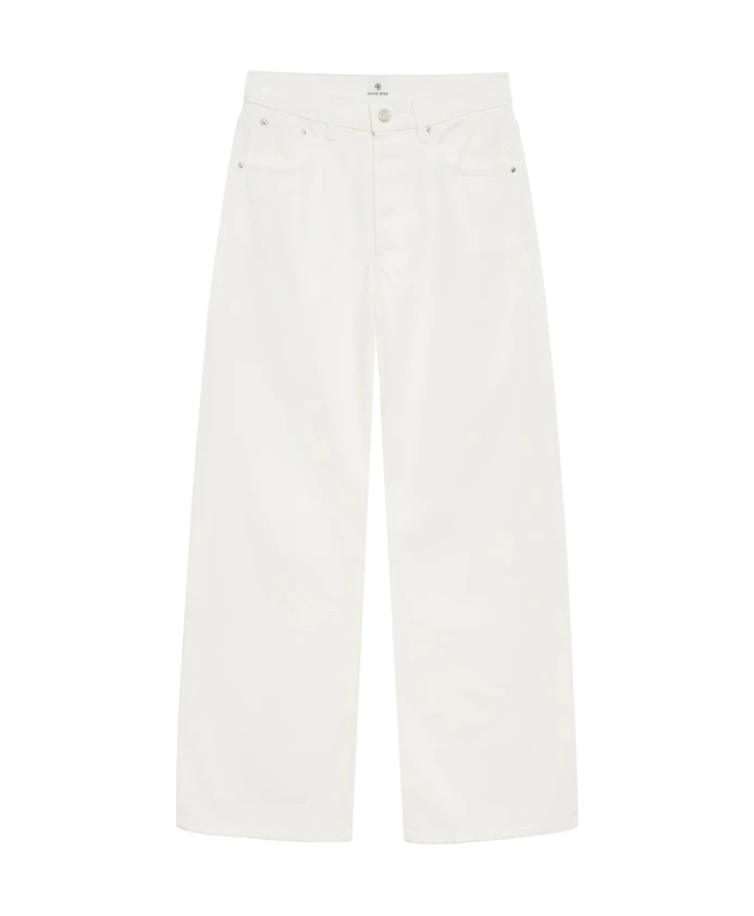 Классические джинсы цвета экрю с застежкой на пуговицы. Anine Bing, белый
Классические джинсы цвета экрю с застежкой на пуговицы. Anine Bing, белый