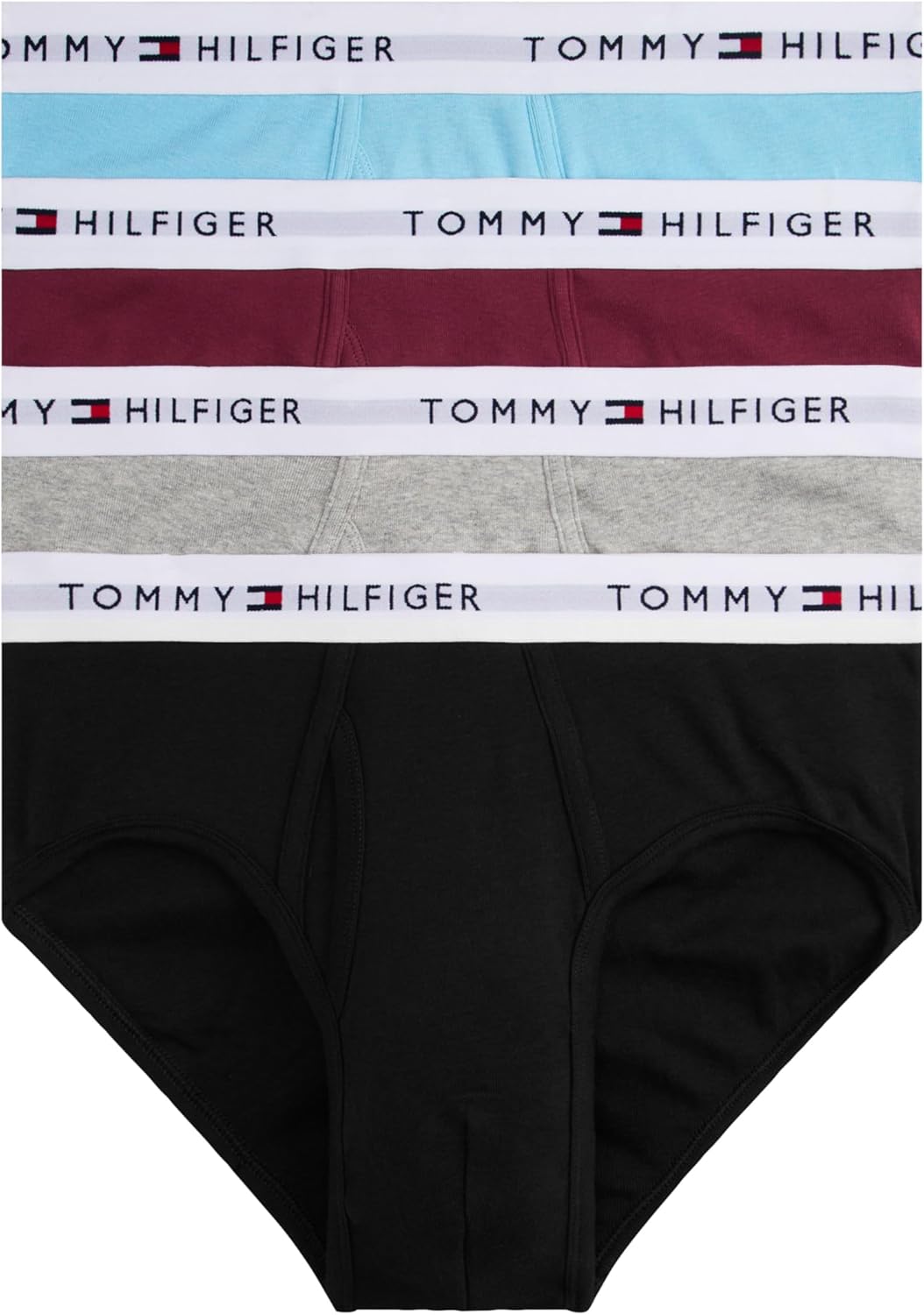 Мужские классические трусы-брифы Tommy Hilfiger из хлопка, 4 шт., Sleepy Blue, Grey Heather, Deep Rouge, Desert Sky
Мужские классические трусы-брифы Tommy Hilfiger из хлопка, 4 шт., Sleepy Blue, Grey Heather, Deep Rouge, Desert Sky