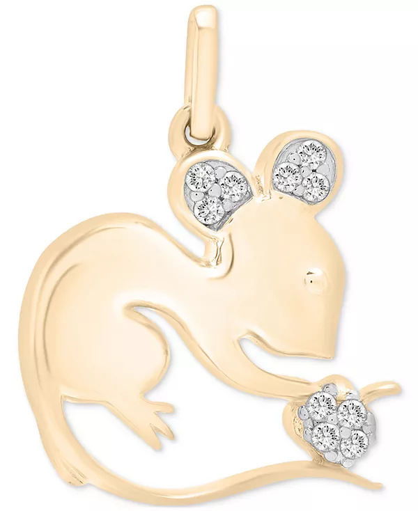 Подвеска с китайским знаком зодиака и бриллиантами (1/20 карата) из 10-каратного золота, эксклюзивно в Macy's Wrapped, rat
Подвеска с китайским знаком зодиака и бриллиантами (1/20 карата) из 10-каратного золота, эксклюзивно в Macy's Wrapped, rat