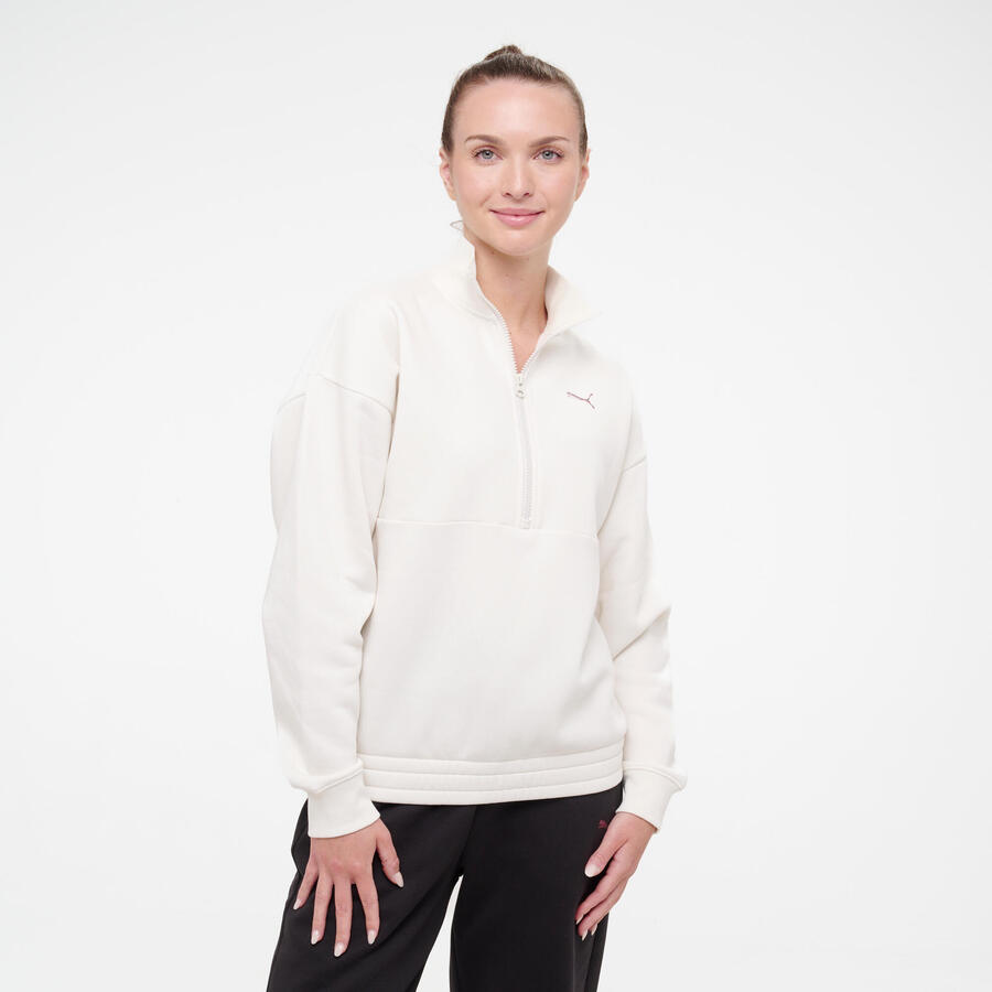 PUMA Женская толстовка с воротником-молнией, хлопок - белый цвет
PUMA Женская толстовка с воротником-молнией, хлопок - белый цвет