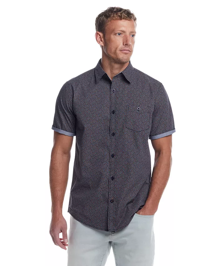 Мужская хлопковая рубашка с коротким рукавом из поплина Weatherproof Vintage, синий
Мужская хлопковая рубашка с коротким рукавом из поплина Weatherproof Vintage, синий