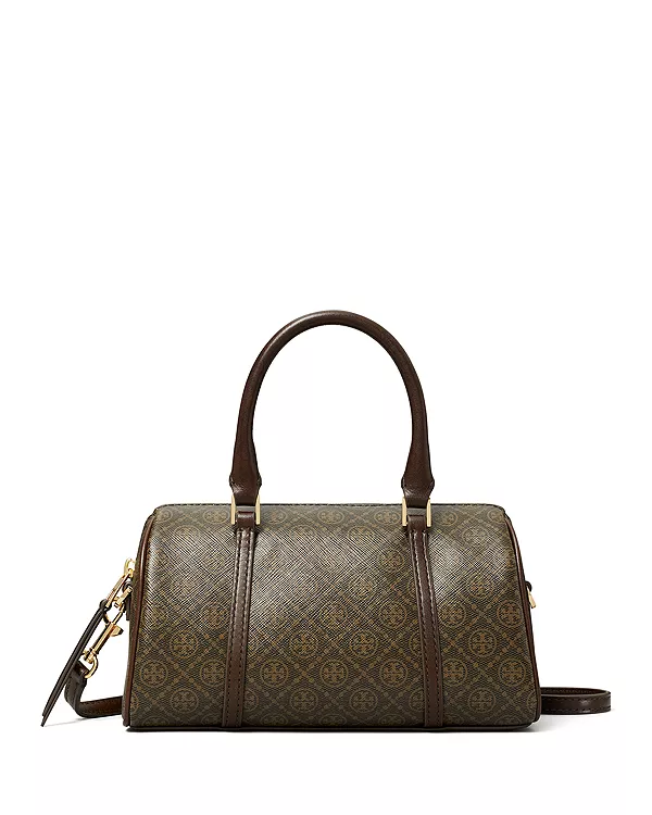 Миниатюрная сумка-бочка с монограммой. Tory Burch, коричневый
Миниатюрная сумка-бочка с монограммой. Tory Burch, коричневый