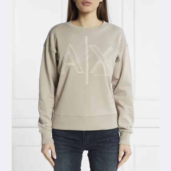 Толстовка обычного кроя Armani Exchange, бежевый 
Толстовка обычного кроя Armani Exchange, бежевый