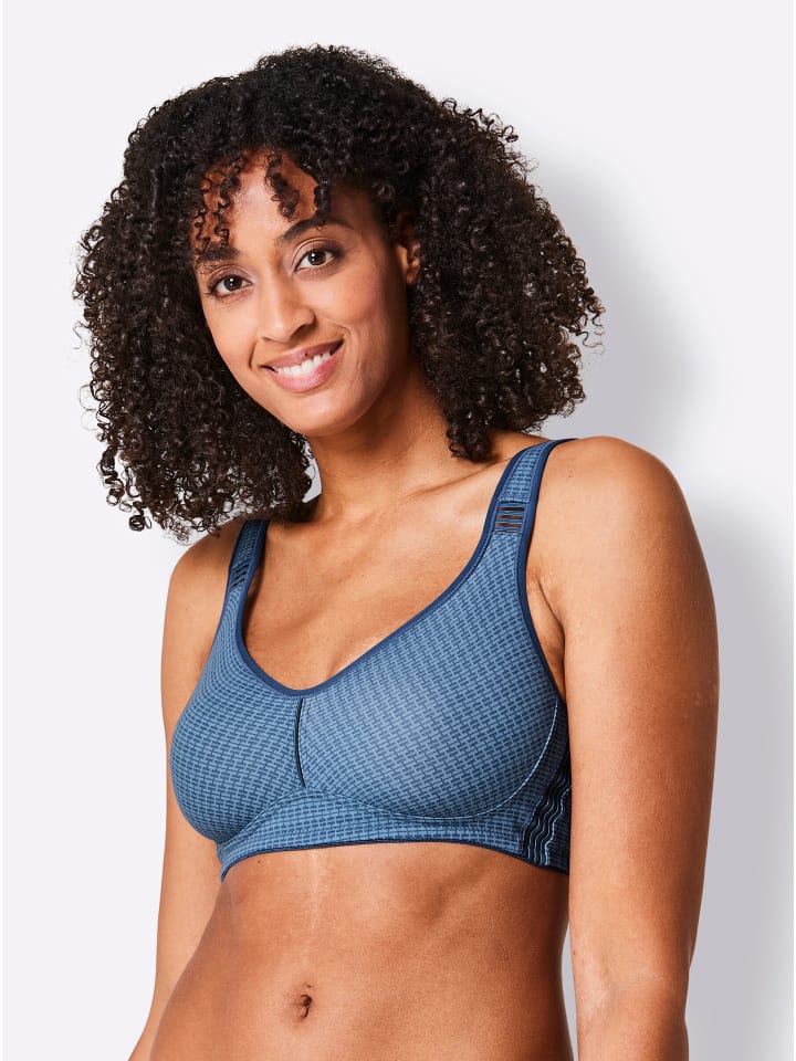 Удобный бюстгальтер без косточек, средне-голубого цвета. WITT WEIDEN
Удобный бюстгальтер без косточек, средне-голубого цвета. WITT WEIDEN