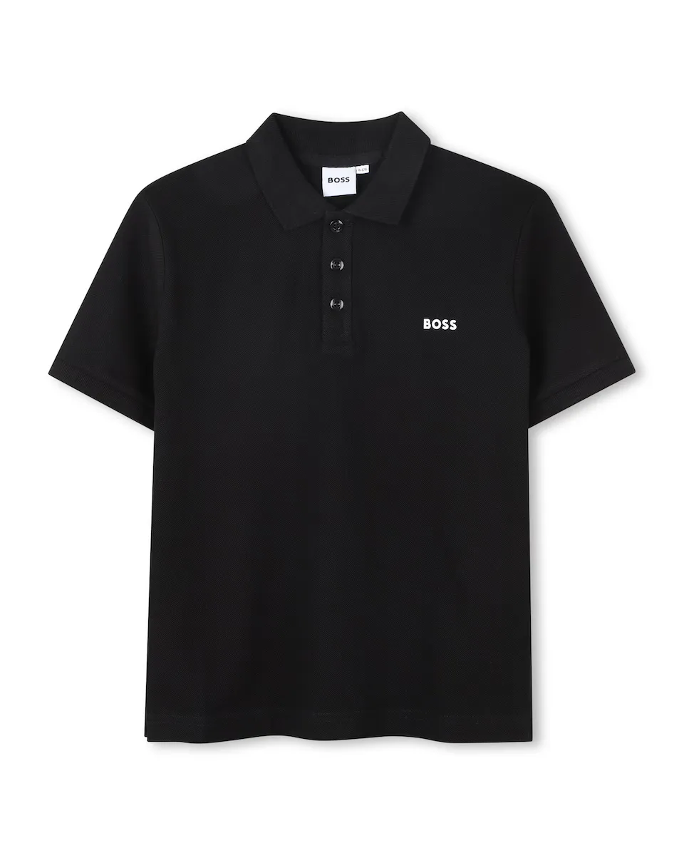 Рубашка поло с коротким рукавом из 100% хлопка для мальчиков BOSS Kidswear, чёрный
Рубашка поло с коротким рукавом из 100% хлопка для мальчиков BOSS Kidswear, чёрный