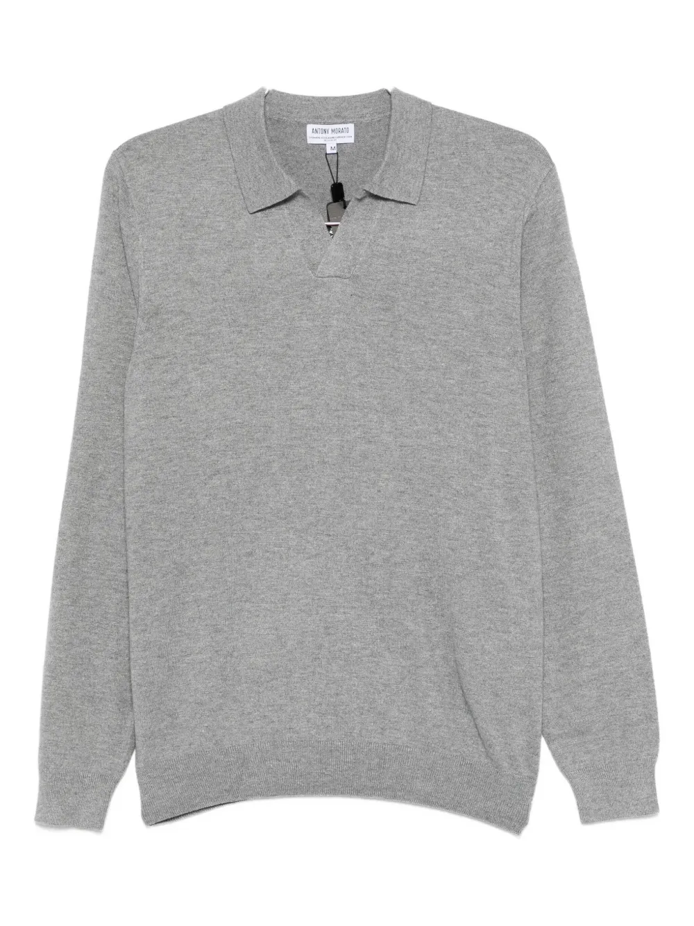 Вязаный свитер с воротником поло Antony Morato, серый
Вязаный свитер с воротником поло Antony Morato, серый
