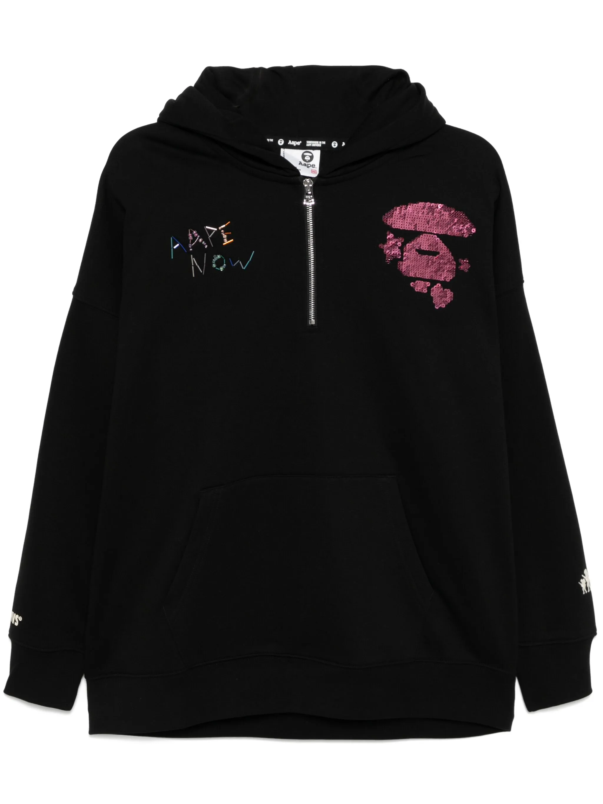 Худи с пайетками Aape By A Bathing Ape, черный
Худи с пайетками Aape By A Bathing Ape, черный