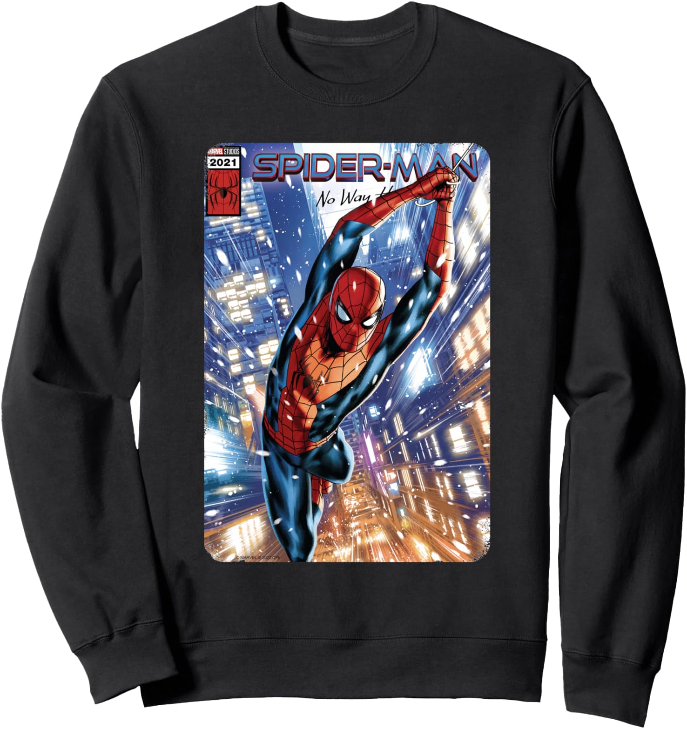 Толстовка с изображением обложки комикса Marvel Spider-Man No Way Home в красно-синем костюме, черная
Толстовка с изображением обложки комикса Marvel Spider-Man No Way Home в красно-синем костюме, черная