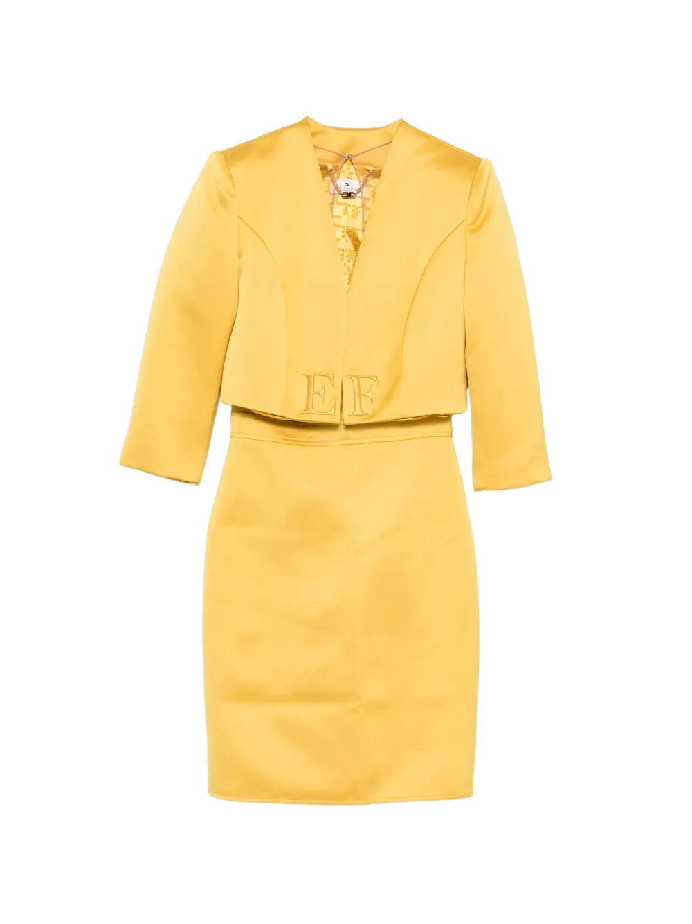 Вышитое платье Elisabetta Franchi, желтый
Вышитое платье Elisabetta Franchi, желтый