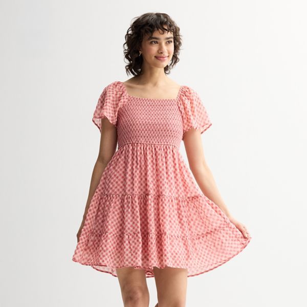 Мини-платье с рукавами-крылышками для юниоров Rewind, цвет light pink 
Мини-платье с рукавами-крылышками для юниоров Rewind, цвет light pink