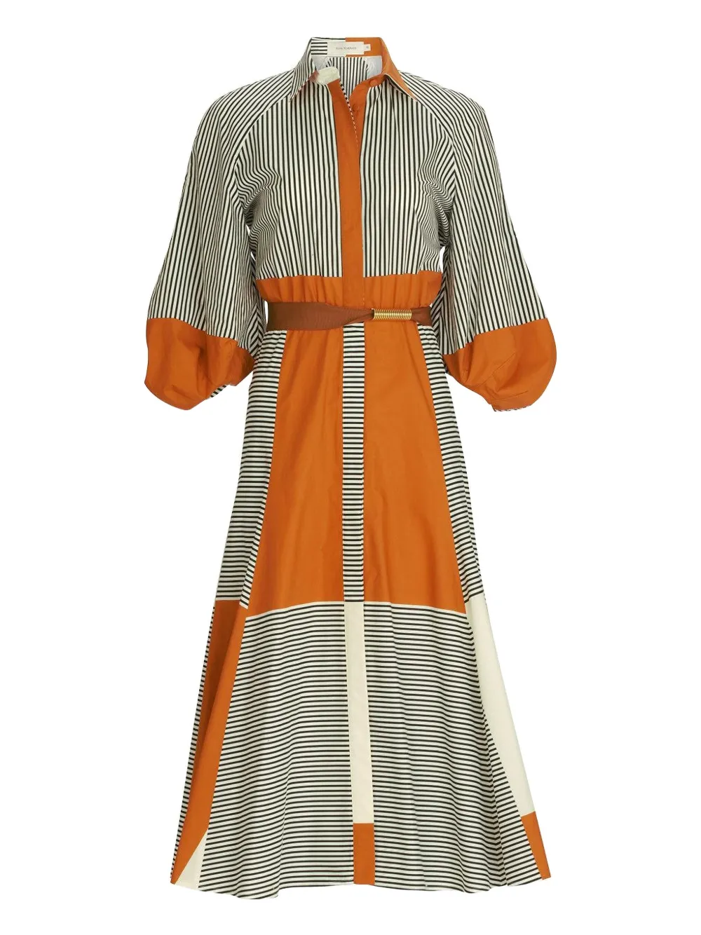 Платье-рубашка Agostina с полосатыми вставками Silvia Tcherassi, оранжевый
Платье-рубашка Agostina с полосатыми вставками Silvia Tcherassi, оранжевый