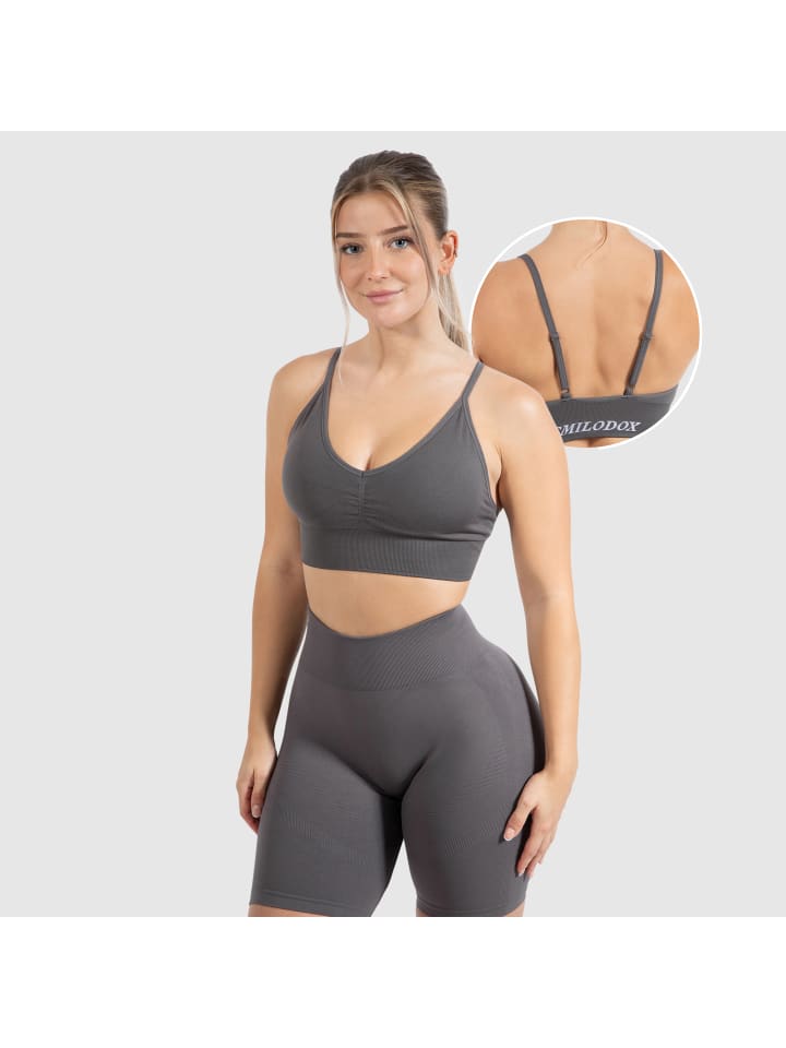 SMILODOX Спортивный бюстгальтер Maria Solid Scrunch, цвет антрацит
SMILODOX Спортивный бюстгальтер Maria Solid Scrunch, цвет антрацит