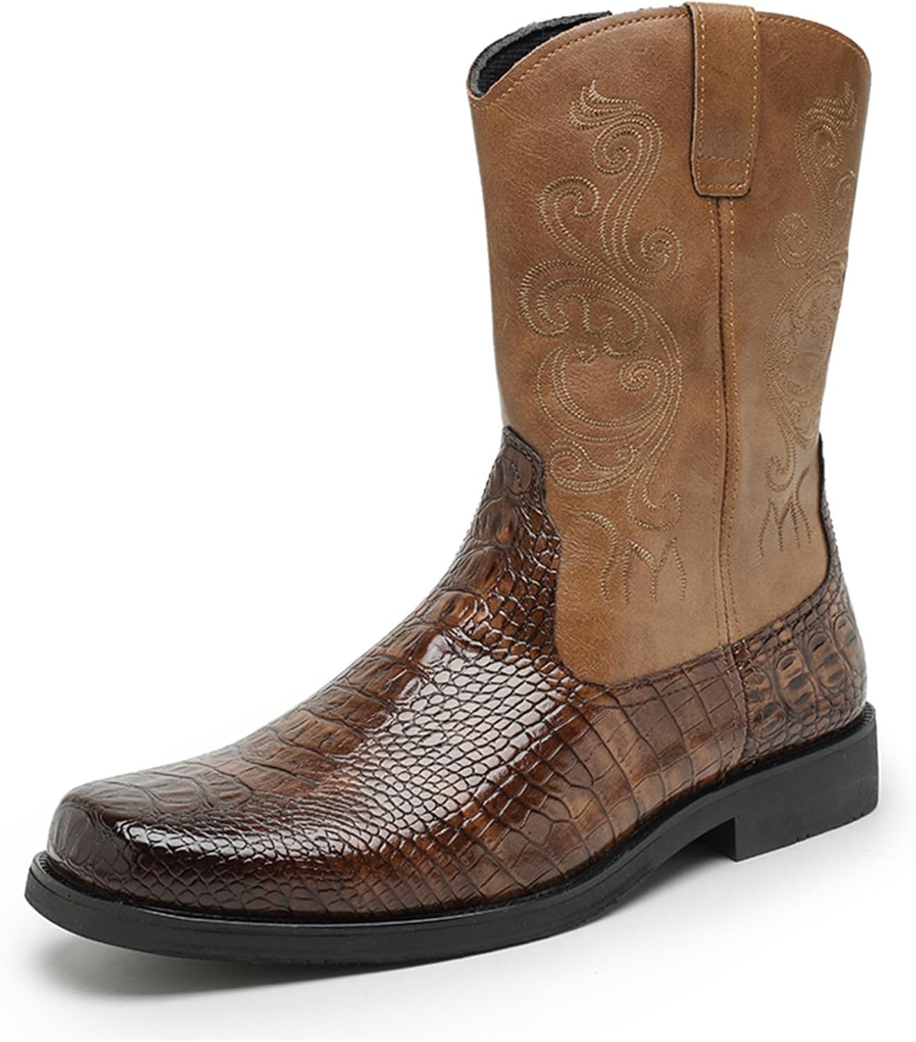 Мужские западные вышитые ретро-сапоги, мужские ковбойские ботинки с квадратным носком для улицы Generic, коричневый
Мужские западные вышитые ретро-сапоги, мужские ковбойские ботинки с квадратным носком для улицы Generic, коричневый