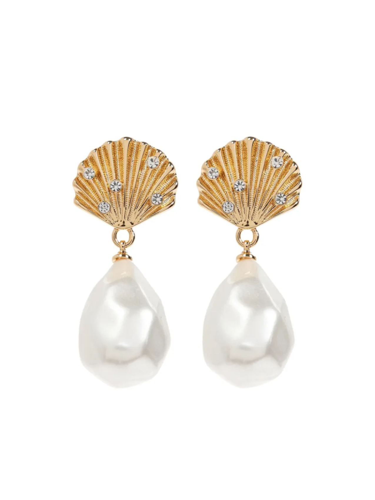Серьги-капли из искусственного жемчуга в форме ракушки Self-Portrait, золотой
Серьги-капли из искусственного жемчуга в форме ракушки Self-Portrait, золотой