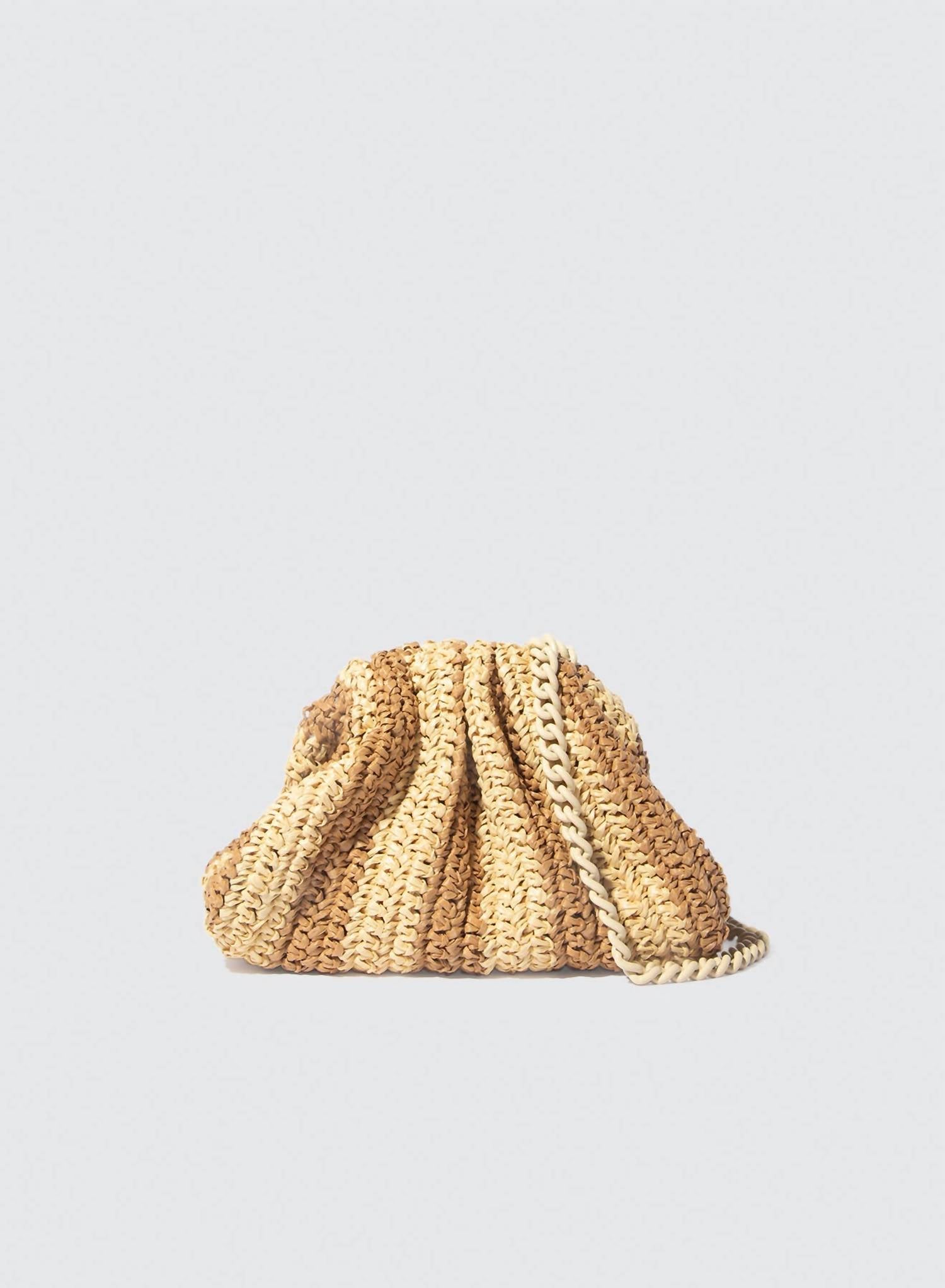 Женский вязаный крючком клатч с хромированной пряжей, цвет натуральный Maria La Rosa
Женский вязаный крючком клатч с хромированной пряжей, цвет натуральный Maria La Rosa