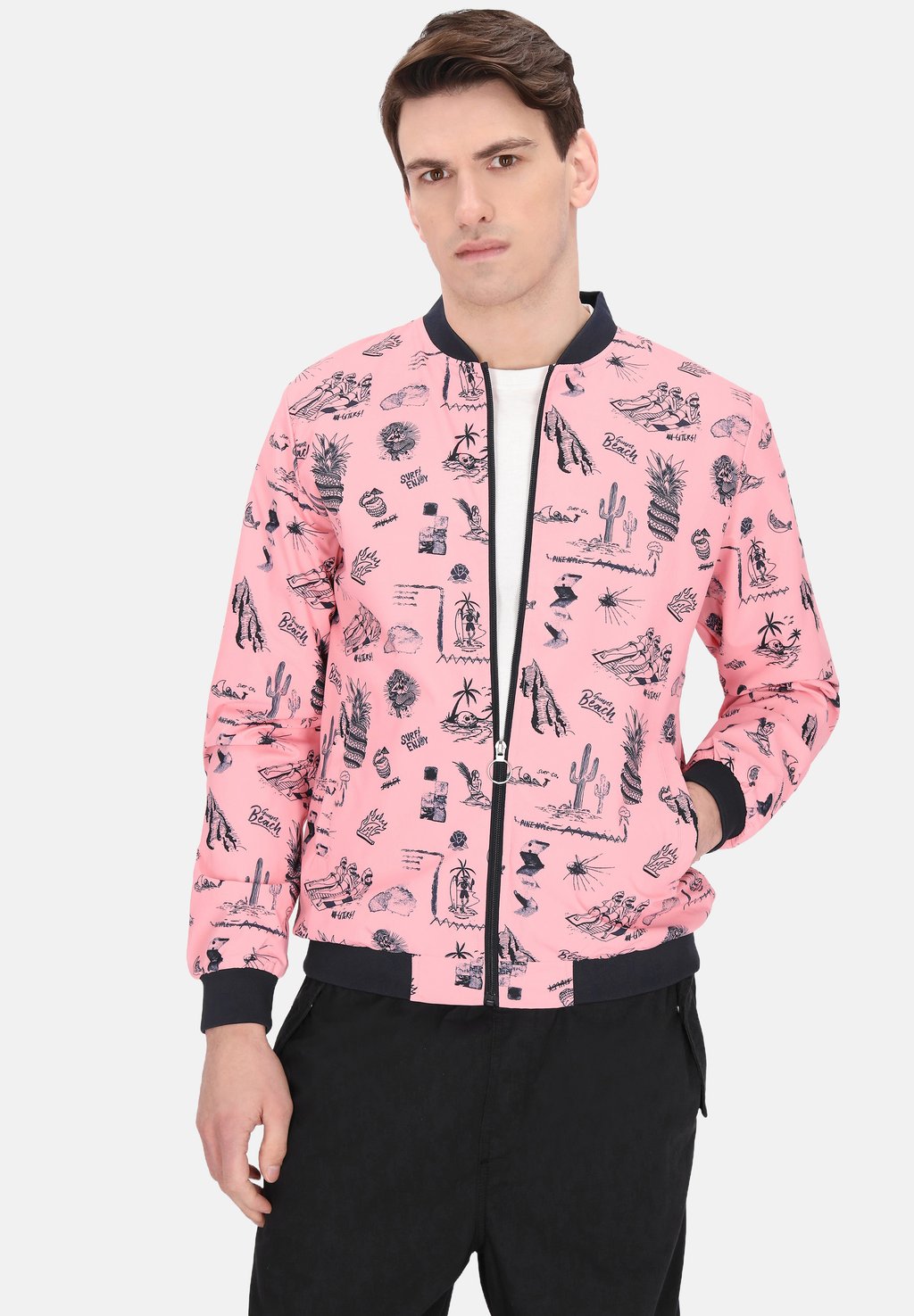 Куртка-бомбер Mo, светло-розовый
Куртка-бомбер Mo, светло-розовый