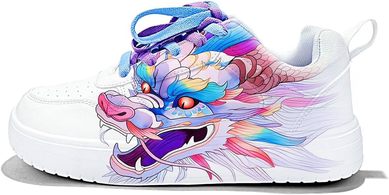 Спортивные повседневные кроссовки с рисунком драконов, белые, на массивной подошве, с мечтательными акварельными узорами. Сине-фиолетовые принты с драконами. Стильные спортивные кроссовки для ходьбы для мужчин и женщин Generic
Спортивные повседневные кроссовки с рисунком драконов, белые, на массивной подошве, с мечтательными акварельными узорами. Сине-фиолетовые принты с драконами. Стильные спортивные кроссовки для ходьбы для мужчин и женщин Generic