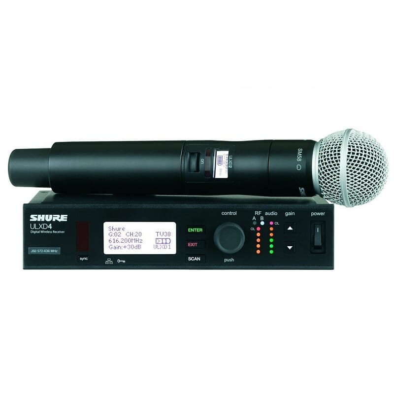 Беспроводная микрофонная система Shure ULXD2 / SM58=-G50
Беспроводная микрофонная система Shure ULXD2 / SM58=-G50