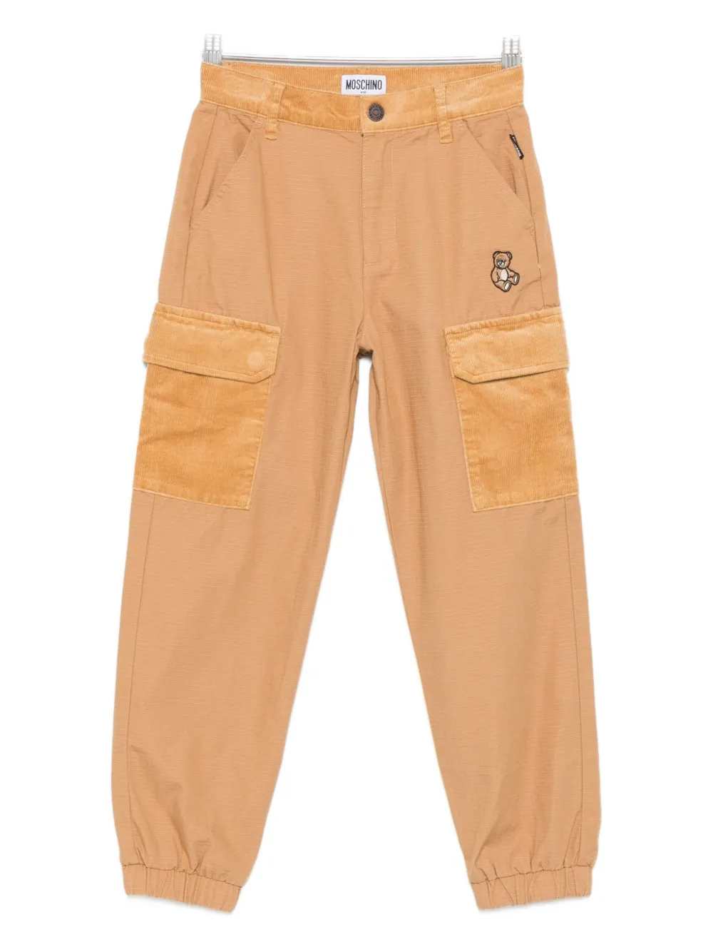 Брюки-карго с вельветовыми карманами Moschino Kids, коричневый
Брюки-карго с вельветовыми карманами Moschino Kids, коричневый