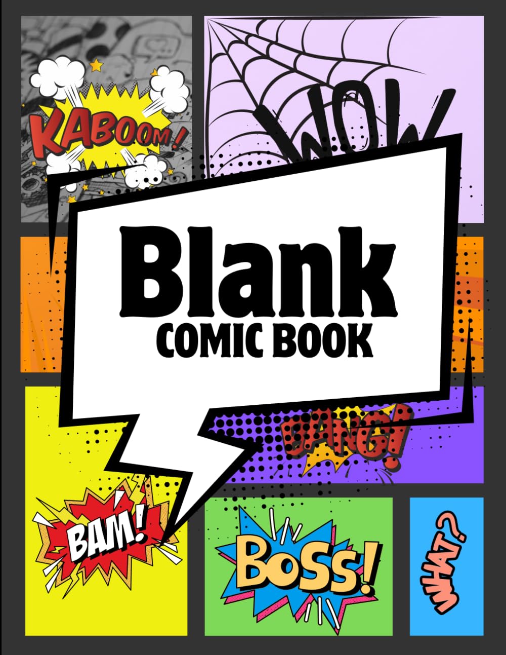 Blank Comic Book: Includes a Variety of Panel Layouts | 112 Pages | 8.5 x 11 Inches Drawing Format (Independently published)
Blank Comic Book: Includes a Variety of Panel Layouts | 112 Pages | 8.5 x 11 Inches Drawing Format (Independently published)