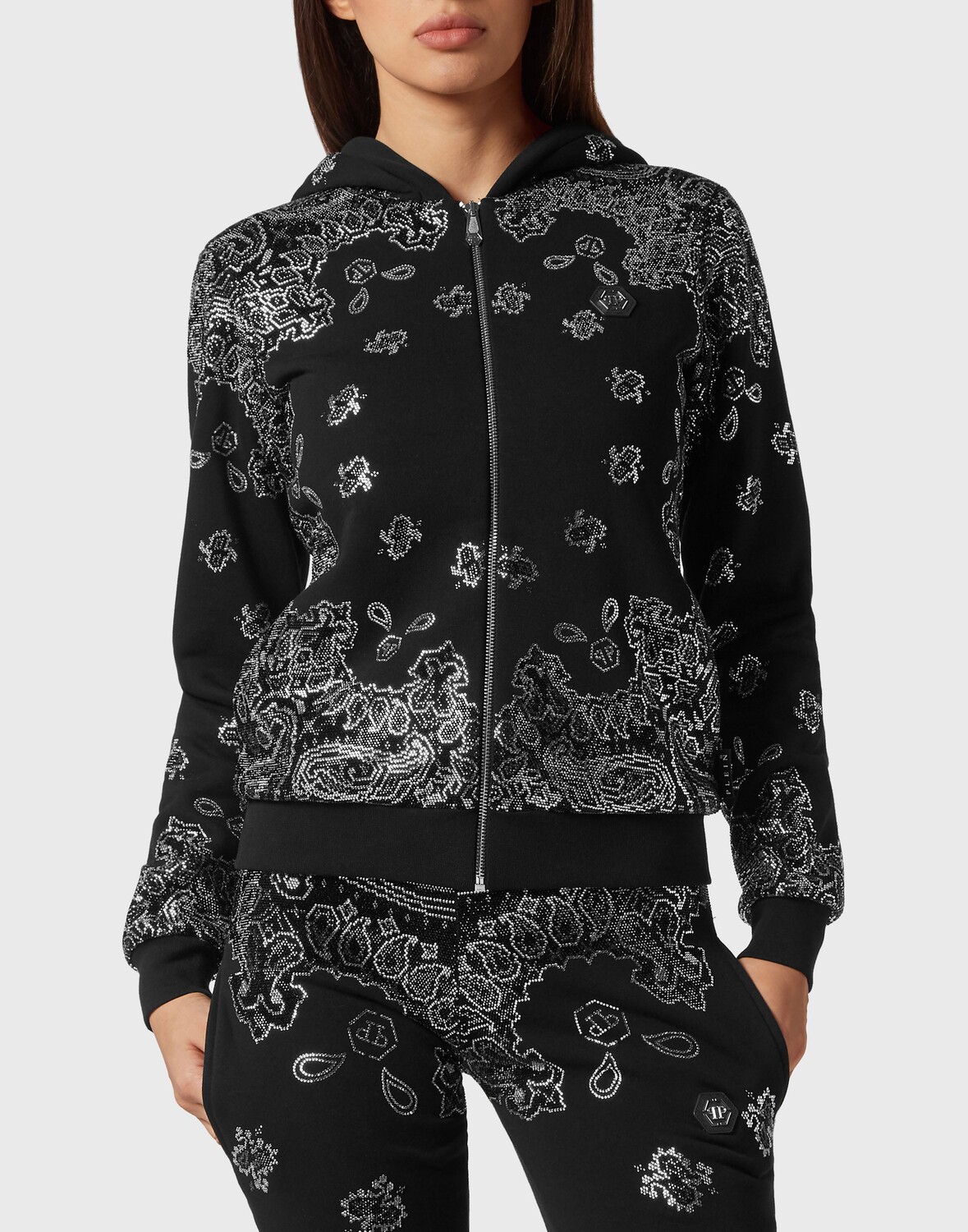 Спортивный костюм для бега: толстовка/брюки Philipp Plein, черный
Спортивный костюм для бега: толстовка/брюки Philipp Plein, черный