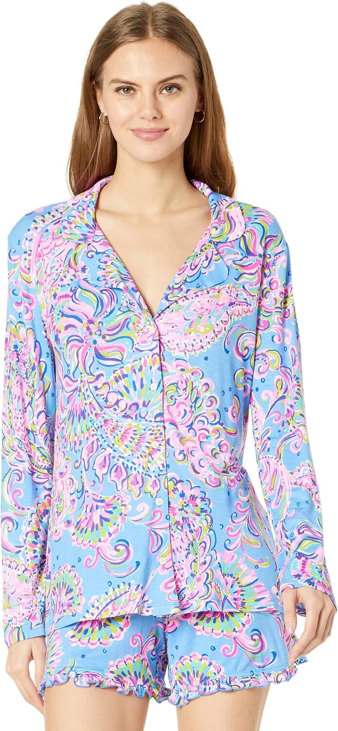 Домашний топ Lilly Pulitzer Pj Knit Long Sleeve Button-Up Top, цвет Multi Mermaid Grotto Knit
Домашний топ Lilly Pulitzer Pj Knit Long Sleeve Button-Up Top, цвет Multi Mermaid Grotto Knit