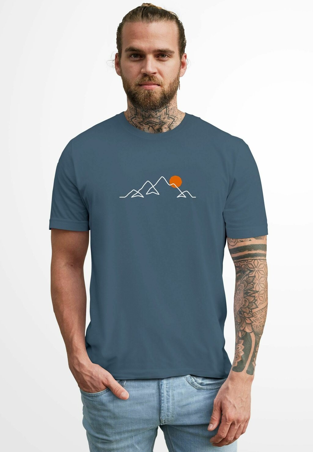 Принт футболки Line-Art Berge Wandern Natur Outdoor Fashion Streetstyle Neverless, джинсовый синий
Принт футболки Line-Art Berge Wandern Natur Outdoor Fashion Streetstyle Neverless, джинсовый синий