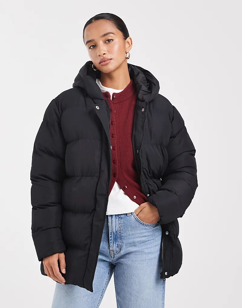 Пуховик Threadbare Petite средней длины черного цвета
Пуховик Threadbare Petite средней длины черного цвета