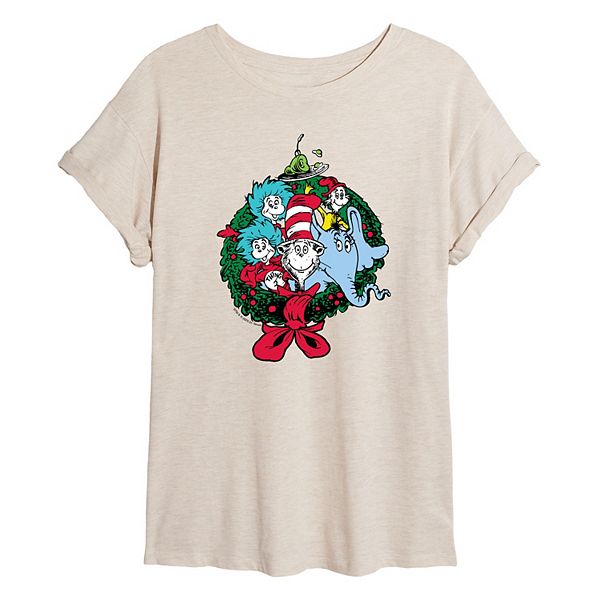 Футболка oversized с рождественским венком и персонажами Juniors Dr. Seuss, Birch
Футболка oversized с рождественским венком и персонажами Juniors Dr. Seuss, Birch