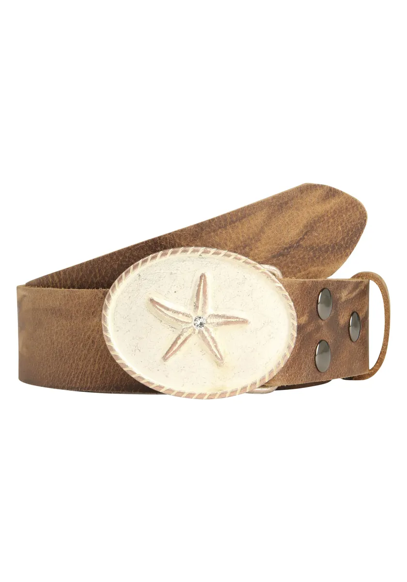 Кожаный ремень LIFEBULT by showroom 019° с пряжкой в виде морской звезды Rettungsring By Showroom 019°, цвет Cognac
Кожаный ремень LIFEBULT by showroom 019° с пряжкой в виде морской звезды Rettungsring By Showroom 019°, цвет Cognac