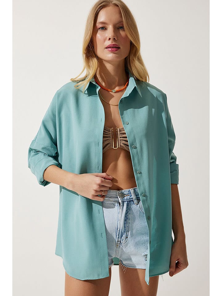 Рубашка Happiness Istanbul, бирюзовый
Рубашка Happiness Istanbul, бирюзовый