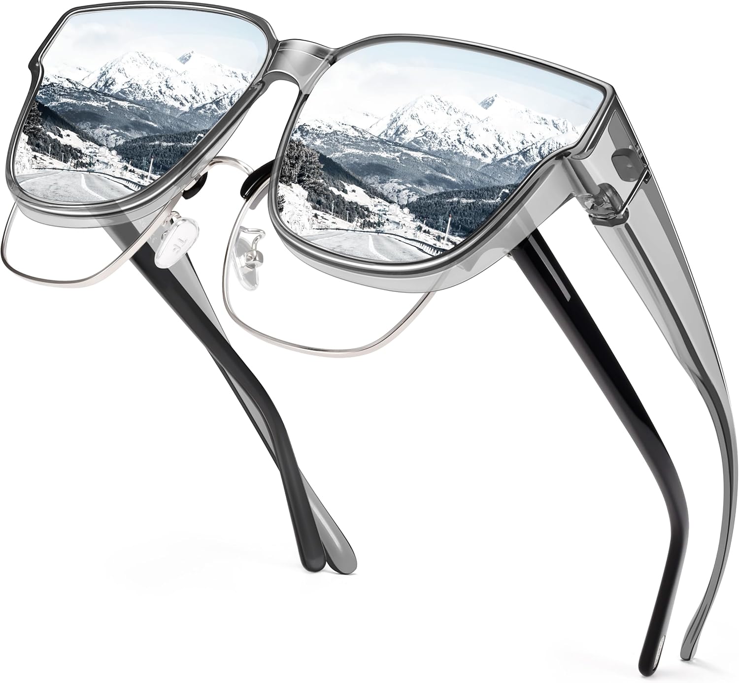 Поляризованные солнцезащитные очки URUMQI, надеваемые поверх обычных очков, для женщин, защита UV400, модные квадратные солнцезащитные очки для женщин и мужчин, A10 Glossy Grey Frame/Silver Mirrored Lens
Поляризованные солнцезащитные очки URUMQI, надеваемые поверх обычных очков, для женщин, защита UV400, модные квадратные солнцезащитные очки для женщин и мужчин, A10 Glossy Grey Frame/Silver Mirrored Lens