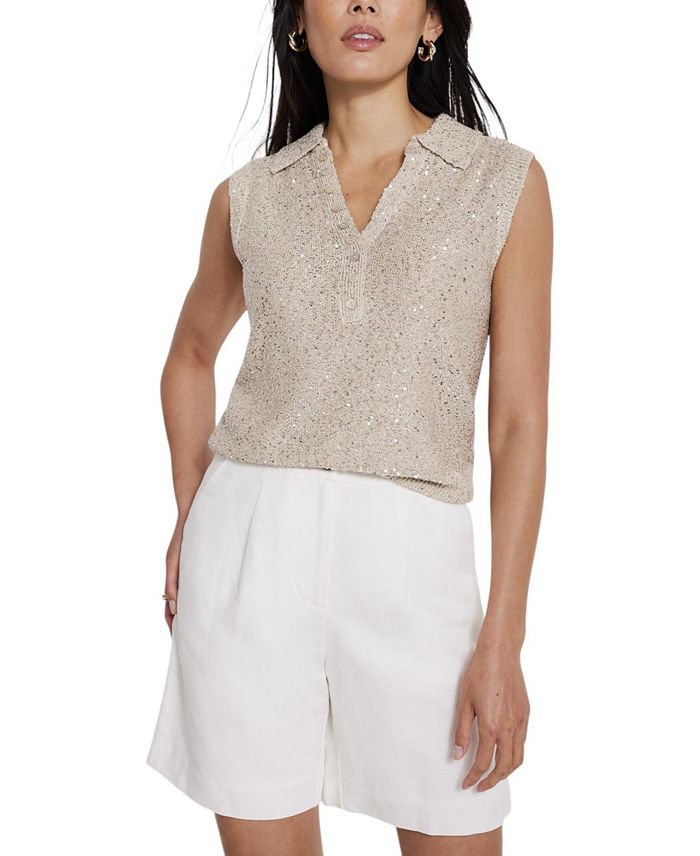 Женская поло с пайетками Mint Velvet, коричневый/бежевый
Женская поло с пайетками Mint Velvet, коричневый/бежевый