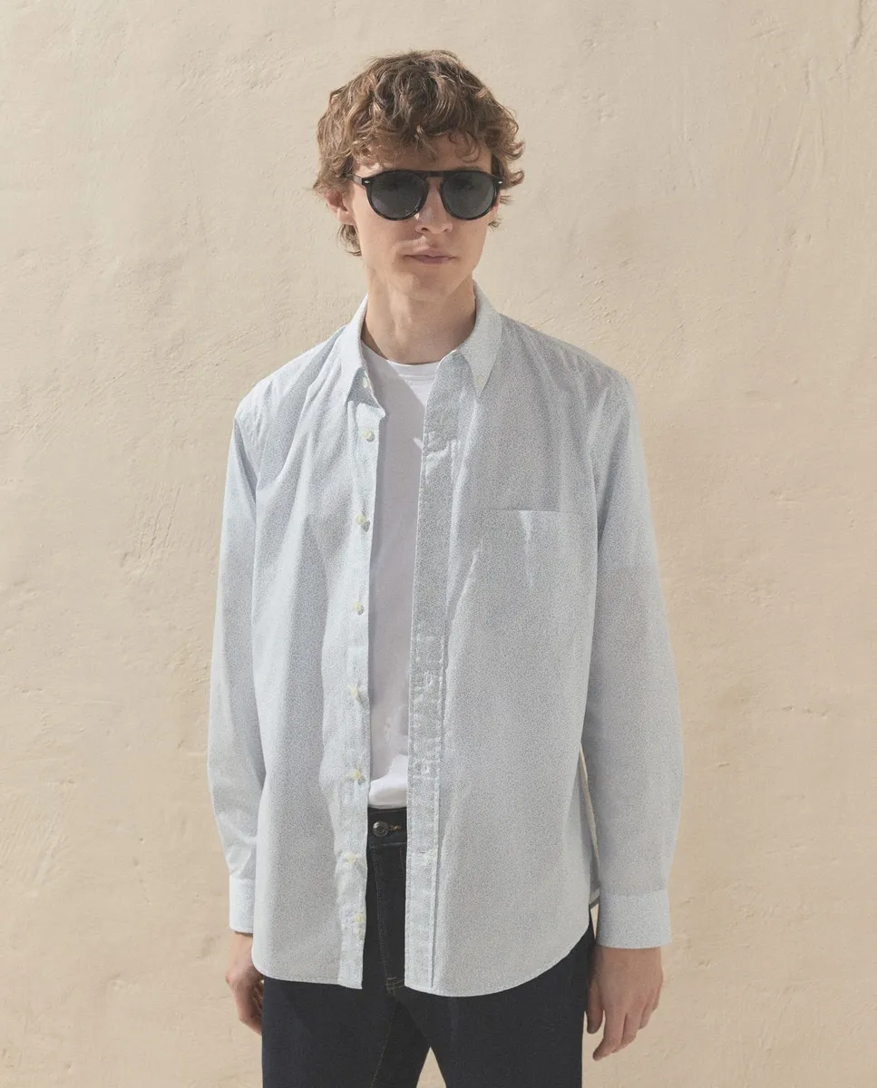 Мужская рубашка из поплина с микропринтом Dustin, белый
Мужская рубашка из поплина с микропринтом Dustin, белый