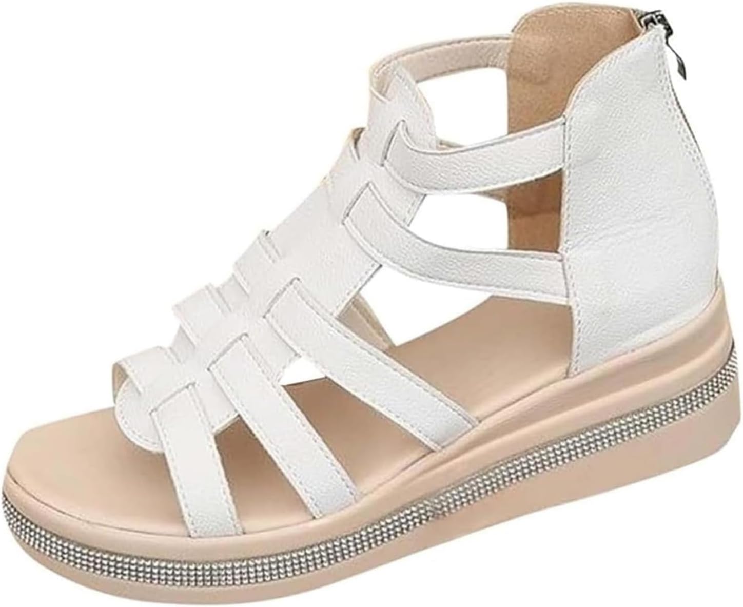 Женские сандалии на танкетке с открытым носком, удобные сандалии на платформе, повседневные летние слипоны, модные нескользящие туфли Toumov, белый
Женские сандалии на танкетке с открытым носком, удобные сандалии на платформе, повседневные летние слипоны, модные нескользящие туфли Toumov, белый