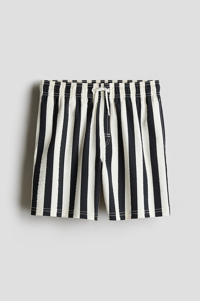 Шорты для плавания из сирсакера H&M, черный
Шорты для плавания из сирсакера H&M, черный