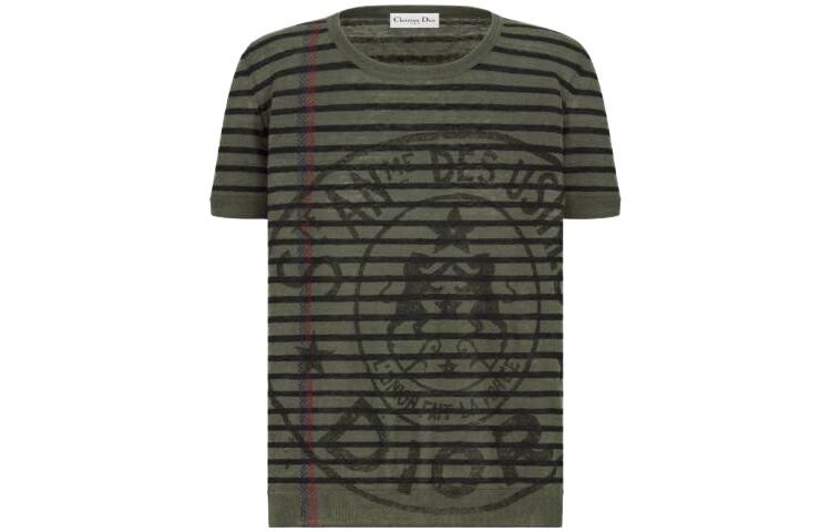 Футболка женская армейского зеленого цвета Dior 
Футболка женская армейского зеленого цвета Dior